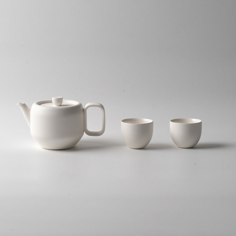 Four Season Series - Ceramic Persimmon Shaped Tea Pot Set