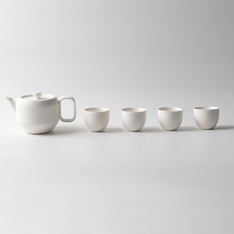 Four Season Series - Ceramic Persimmon Shaped Tea Pot Set