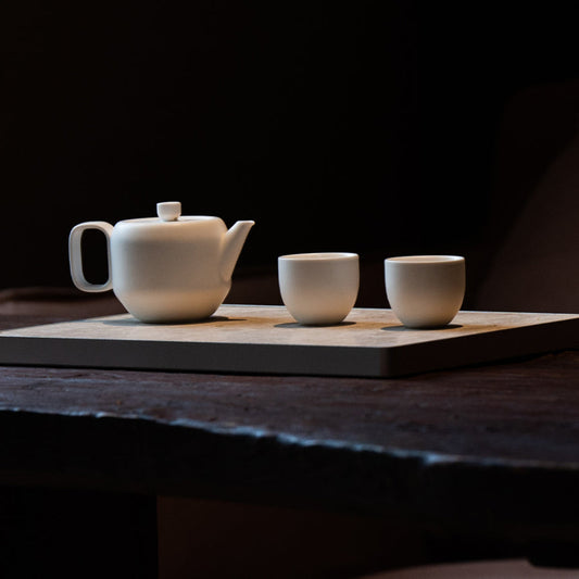 Four Season Series - Ceramic Persimmon Shaped Tea Pot Set