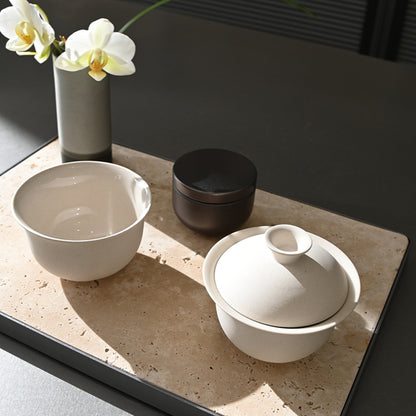 Portable Porcelain  Travel Tea Set with Case