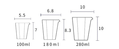 Moonlight Series - Porcelain Octagonal Communal Cup